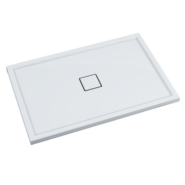 Schedline Brodzik kompozytowy Stabilsound Plus® Erida 90x120x5 cm, prostokątny, Gwarancja 15 lat